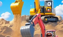 挖掘机动画视频,一窥现代工程机械的强大与魅力