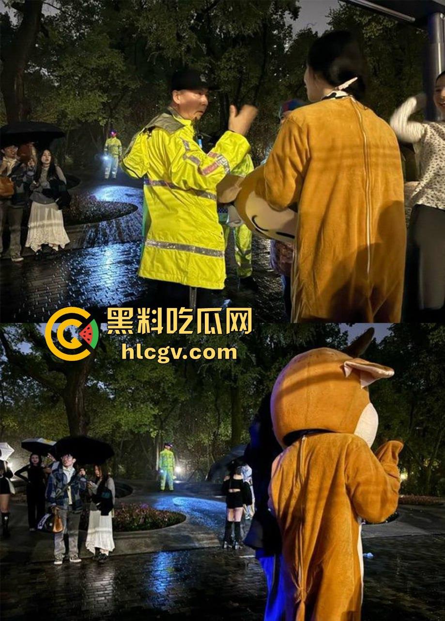上海中山公园coser夜晚集体发疯，唱歌玩得嗨被带走！场面混乱如甄嬛传翻拍！-9